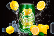 Tin Can Water Droplets Lemon Mockup, a Packaging Mockup by rogeriomarcos (Thumbnail 5 of 6)