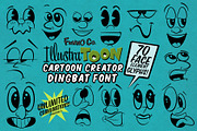 Cartoon Face Creator Dingbat Font, a Symbol Font by Funno Co. (Thumbnail 1 of 4)