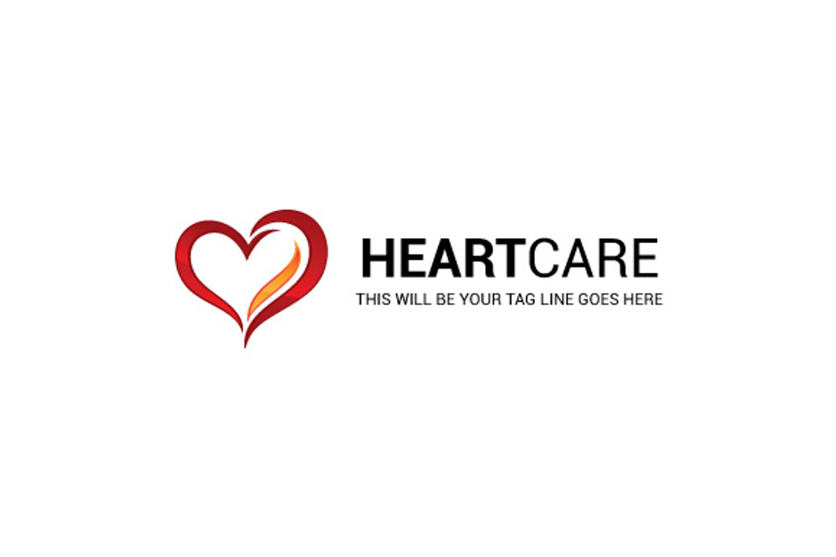 Heart care logo template., a Branding & Logo Template by The Branding Fusion (Photo 2 of 3)