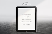 Minimal Cookbook Template Canva, a Marketing Template by frommakertomaker (Thumbnail 8 of 9)