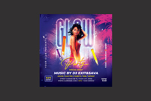 Club Party Flyer, a Flyer Template by DSGraphicDesign