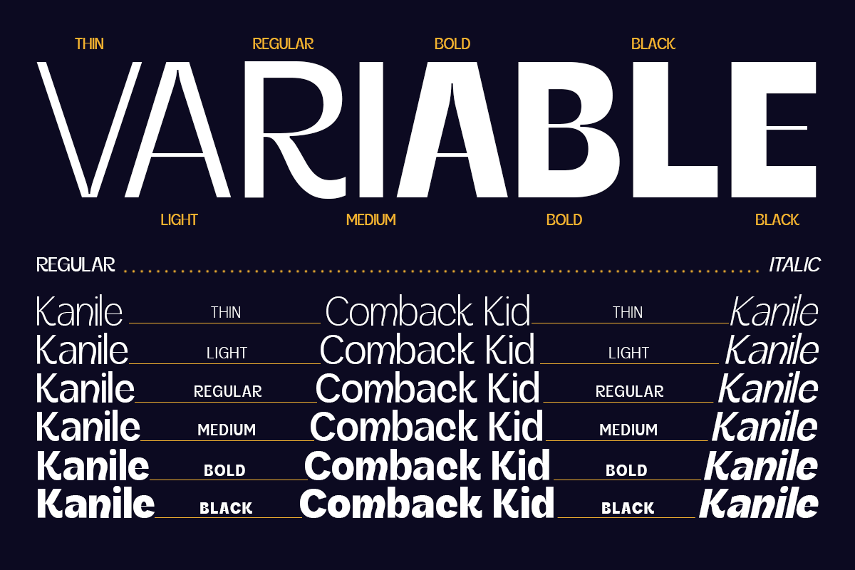 Kanile - Family Aesthetic Sans Font, a Sans Serif Font by Say Studio (Photo 2 of 11)