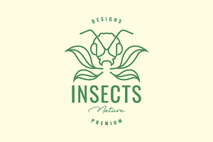 Insect Ant Antenna Animal Grass Logo