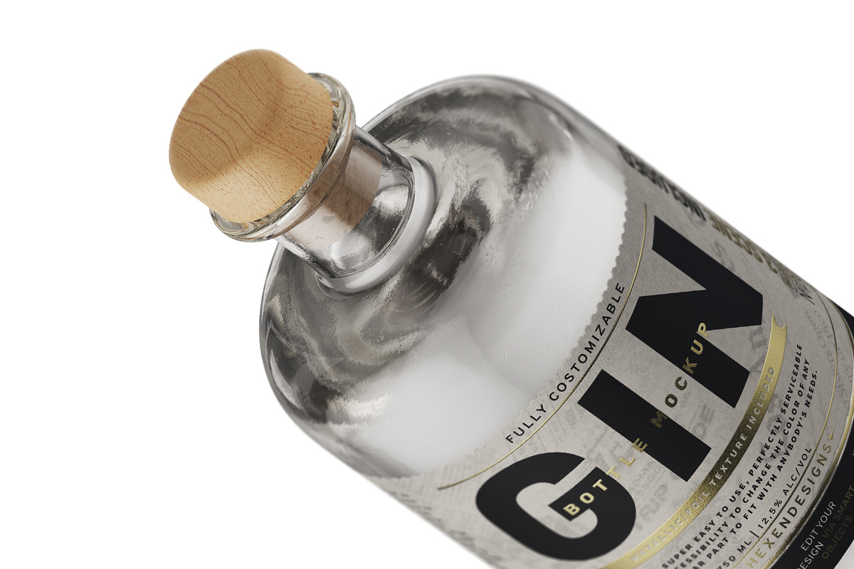 Gin Bottle Mockup, a Product Mockup by HexenDesigns (Photo 12 of 13)