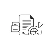 32 Business Communication Icon Set, an Outline Icon by adenpinkstore (Thumbnail 10 of 11)