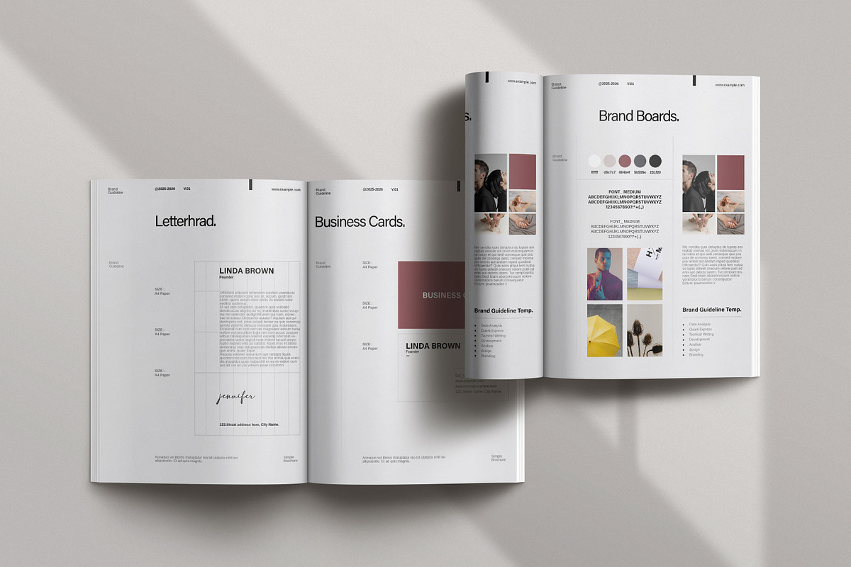 Brand Guideline Brochure Template, a Brochure Template by Work_Stock (Photo 3 of 6)