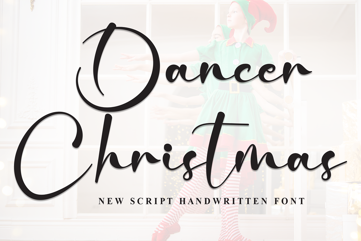 Dancer Christmas | Script Font, a Handwritten Font by Scratchones (Photo 1 of 8)