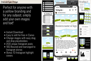 455 Canva Black Instagram Template, a Social Media Template by Emerald Eyes Design (Thumbnail 2 of 12)