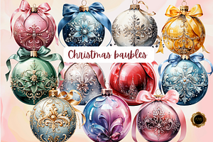 Christmas Baubles Png Clipart