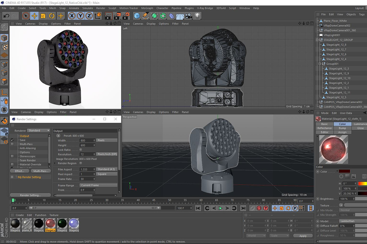 Stage Lighting Collection-14 PCS, an Object 3D Model by akerStudio (Photo 287 of 309)