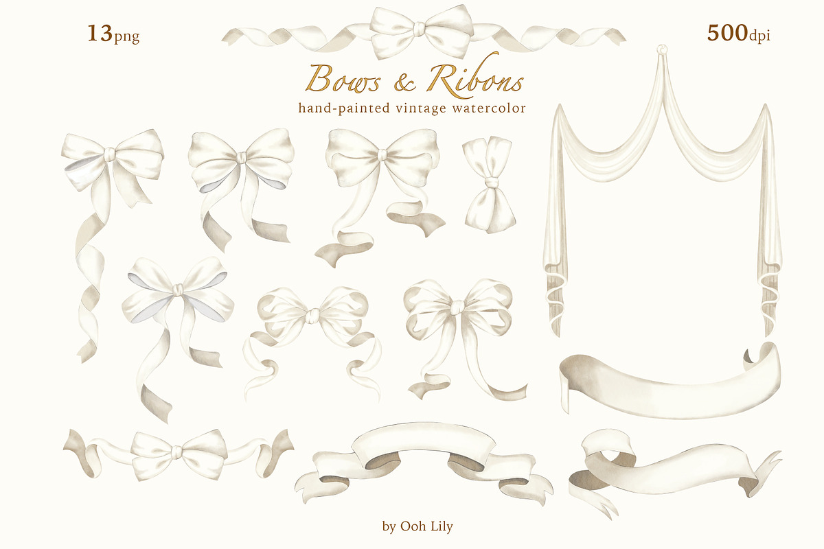 Vintage Garden Watercolor Clipart, a Decorative Illustration by Ooh Lily (Photo 14 of 23)