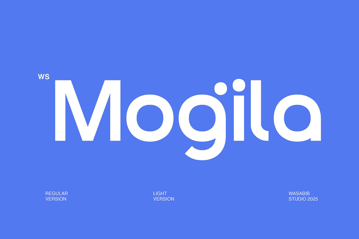 WS Mogila, a Sans Serif Font by Wasabib Studio (Photo 1 of 9)