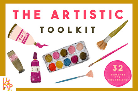 The Artistic Toolkit for Procreate, a Brush Add-On by KJP Designs