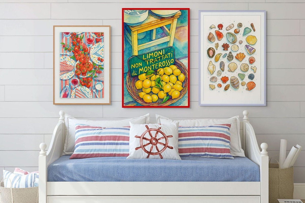 Coastal Core Watercolour Art Prints, a Decorative Illustration by Saint aury Studio (Photo 4 of 6)