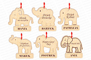 Lucky Elephant medal laser cut svg, a Pattern Graphic by MegaPrezencik (Thumbnail 3 of 5)