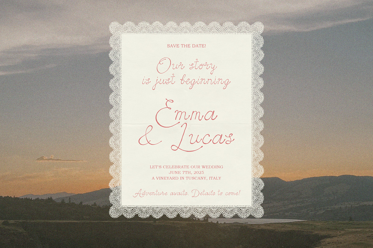 The Quietude Poetic Romantic Script, a Script Font by AnMark (Photo 12 of 13)