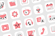 iOS 14 App Icons | cute and pink, an Icon by wowomnom (Thumbnail 2 of 2)