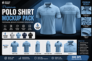 Premium Short Polo Shirt Mockup Pack, a Shirt Mockup by Mockup Power (Thumbnail 3 of 5)