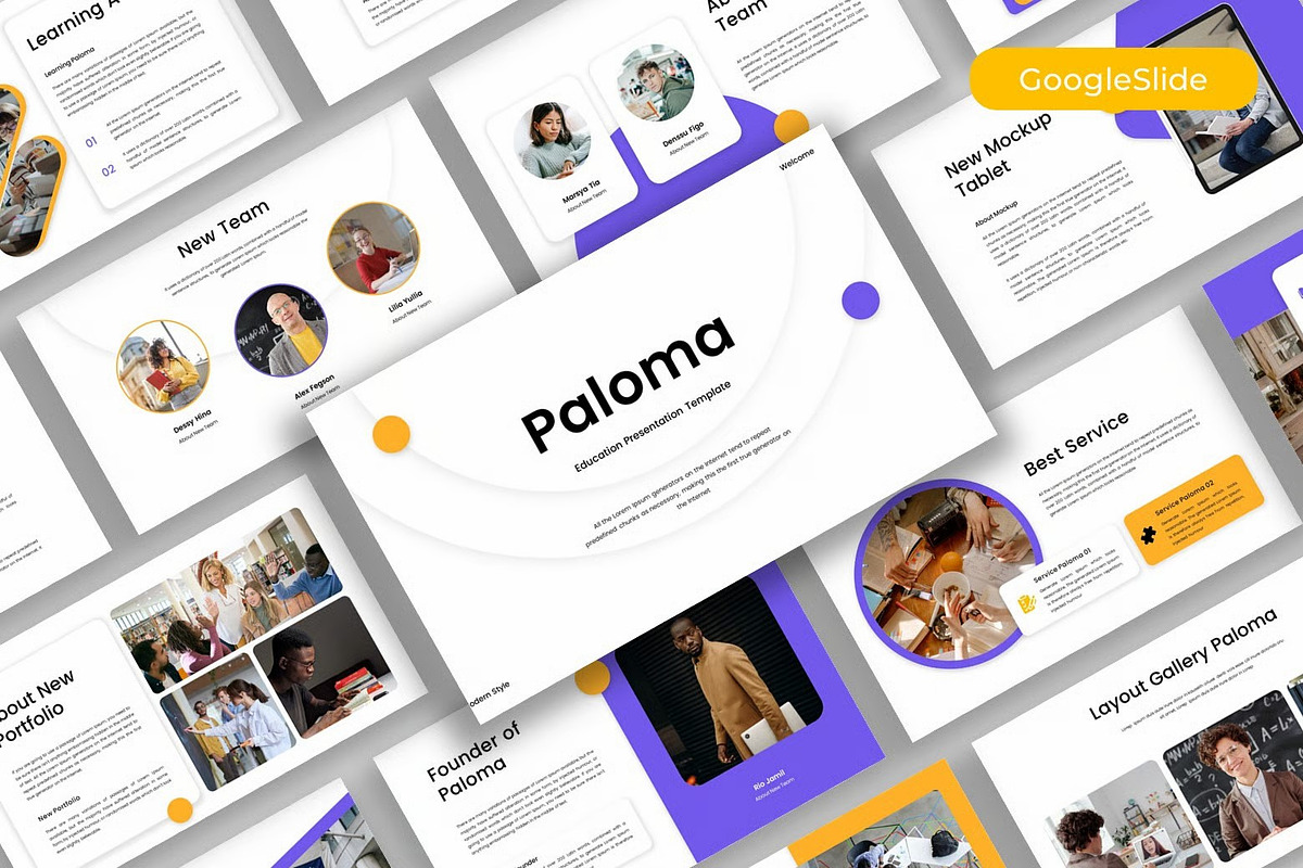 Paloma – Education Google Slide, a Presentation Template by kreatifreya (Photo 1 of 5)