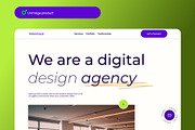 Modern & Responsive Creative Agency, a Landing Page Template by Alexander's Studio (Thumbnail 2 of 4)