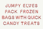 Candy Cane 3D Font, a Font by Loudoun Design Co. (Thumbnail 4 of 6)