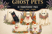 Botanical Ghost Garden 51 PNG, an Object Graphic by KamimiArt (Thumbnail 4 of 7)