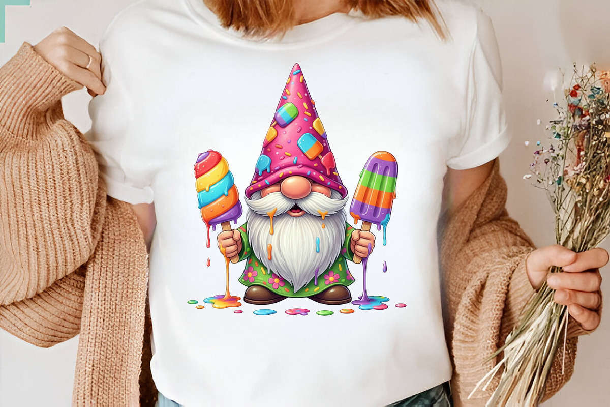 Whimsical Summer Gnome Clipart Bundl, an Illustration by SVGArt (Photo 8 of 9)