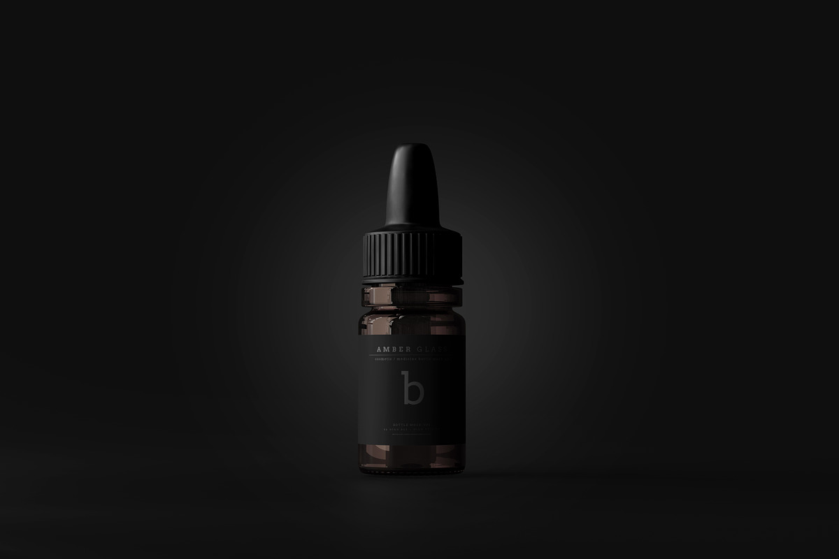 Amber Glass Dropper Bottle Mockups, a Cups & Container Mockup by pmvch (Photo 20 of 20)