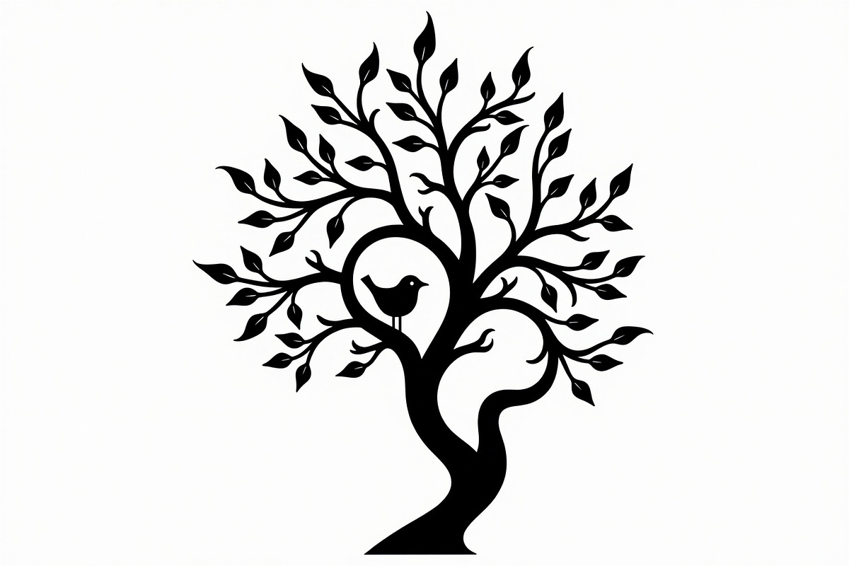 Birds on Tree SVG Cutting Files, an Illustration by jahid234 (Photo 8 of 8)