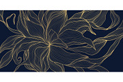 Flowers and Leaves Line Luxury Art, a Pattern Graphic by Marylia (Thumbnail 20 of 27)