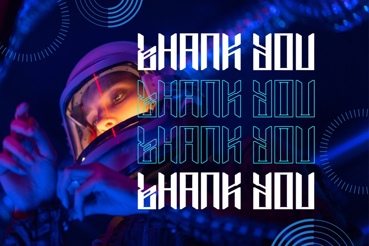 Zanterox - Cyberpunk Futuristic Font, a Sans Serif Font by Dhabee (Photo 5 of 7)