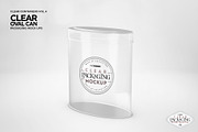 Clear Oval Can Packaging Mockup, a Cups & Container Mockup by INCDesign (Thumbnail 2 of 8)