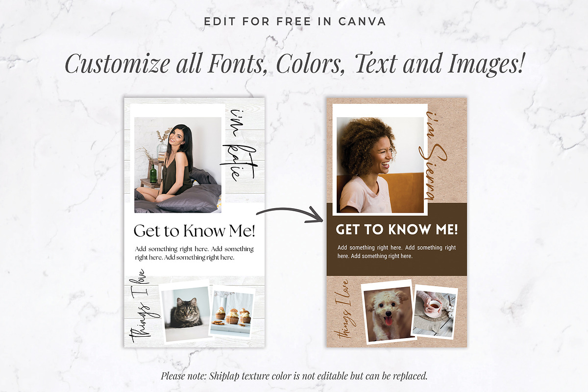 Instagram Stories for Canva | Rustic, a Social Media Template by Thirty ...