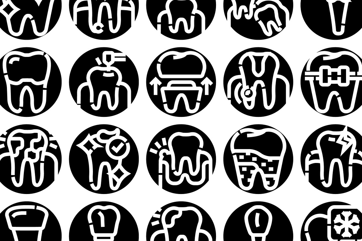 Dentistry care and treatment icons, an Object Graphic by pikepicture (Photo 3 of 3)