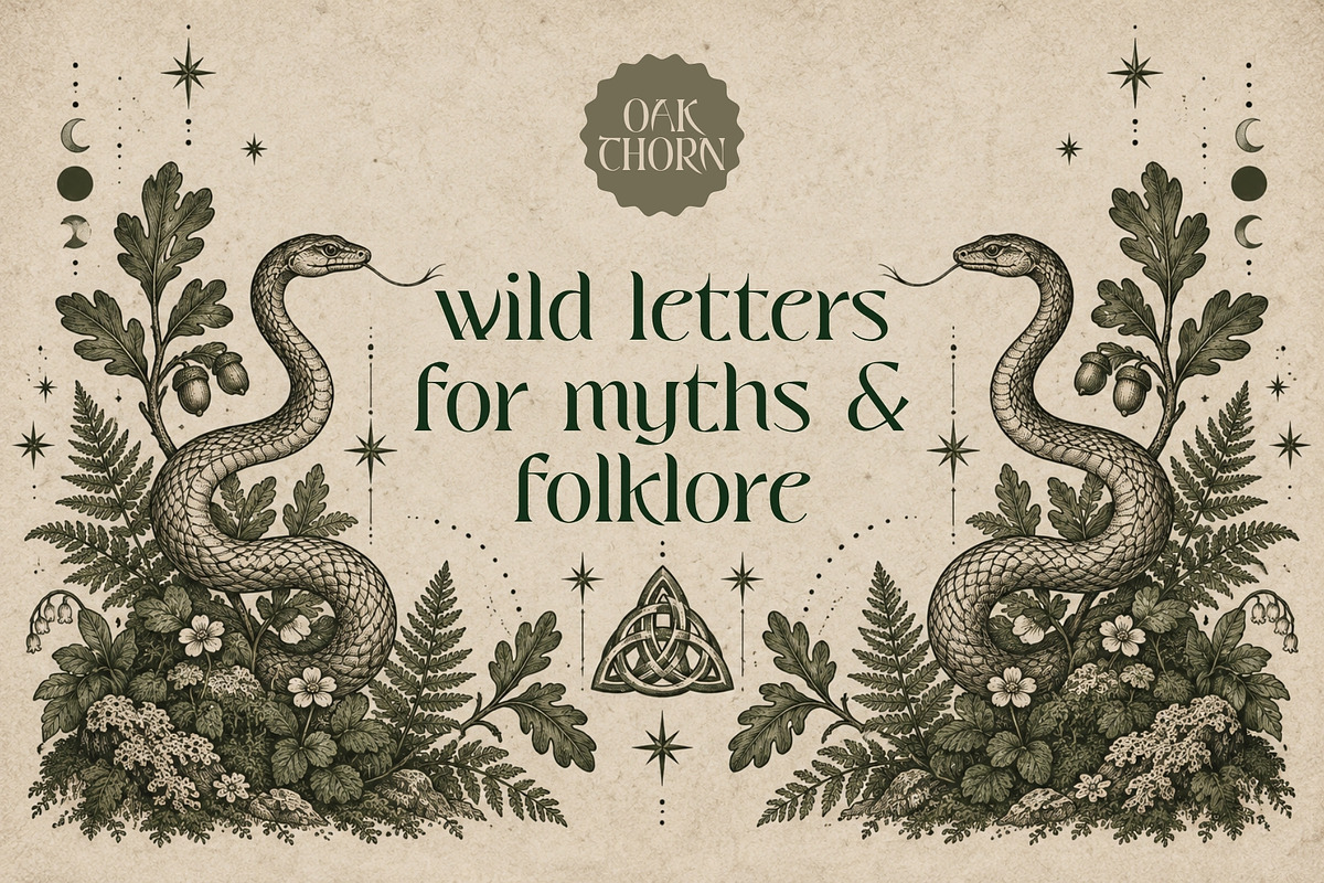 Oakthorn - Historical Celtic Type, a Serif Font by HipFonts (Photo 4 of 9)