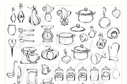 Cooking Kitchen Icons PNG Clipart, an Outline Icon by KaramfilaS (Thumbnail 5 of 7)