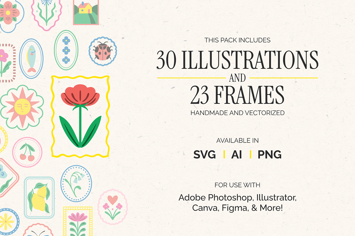 Tiny Colorful Stamp Illustrations, a Decorative Illustration by Eldorado Design Co. (Photo 3 of 8)
