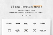 55 Logo Templates Bundle, a Branding & Logo Template by Foldo (Thumbnail 1 of 7)