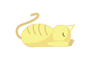 Yoga cat stretching vector cute