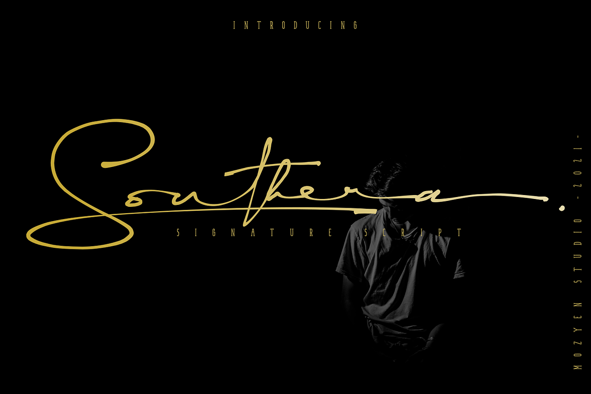 Southera, a Script Font by Mozyen Studio (Photo 1 of 9)