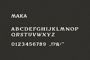 Maka | A Sharp Serif Typeface, a Serif Font by Taylor Penton (Thumbnail 3 of 3)