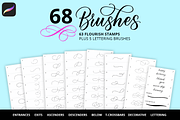 FLOURISH STAMPS FOR PROCREATE, a Brush Add-On by Loveleigh Loops (Thumbnail 2 of 16)