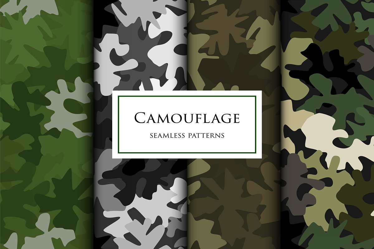 Camouflage seamless patterns set, a Pattern Graphic by ArchonDigitalShop (Photo 5 of 8)