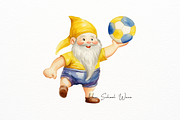 Cute Gnome and Various Sport Clipart, a Person Illustration by New-School-Wave (Thumbnail 4 of 5)