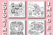 Cozy Halloween Coloring Book for Kid, a Seasonal Illustration by Design Zone (Thumbnail 3 of 5)
