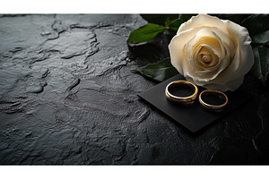 Elegant gold wedding rings with, a Photo by Rodica Ciorba