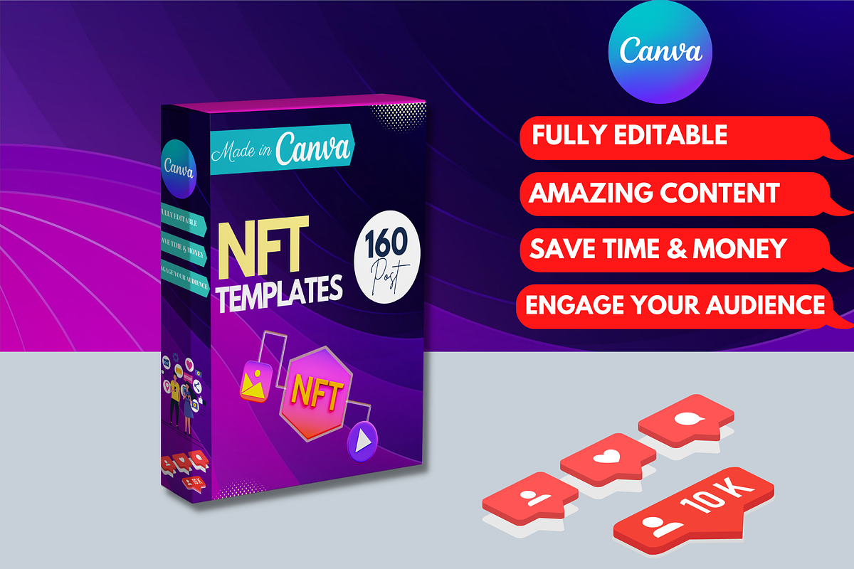 160 NFT Post - Canva Template, a Social Media Template by Viral Content Design (Photo 7 of 13)