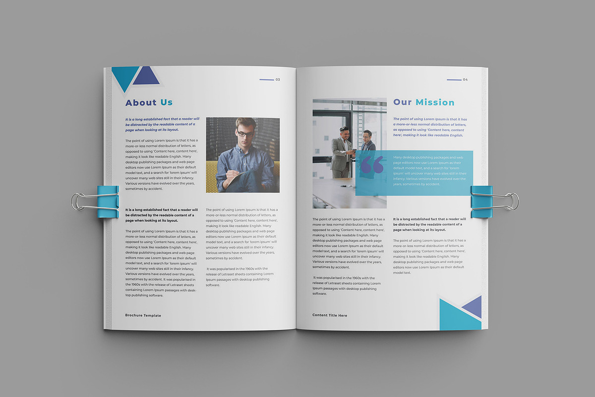 Company Profile Brochure Template, a Brochure Template by Uiparvin (Photo 3 of 5)