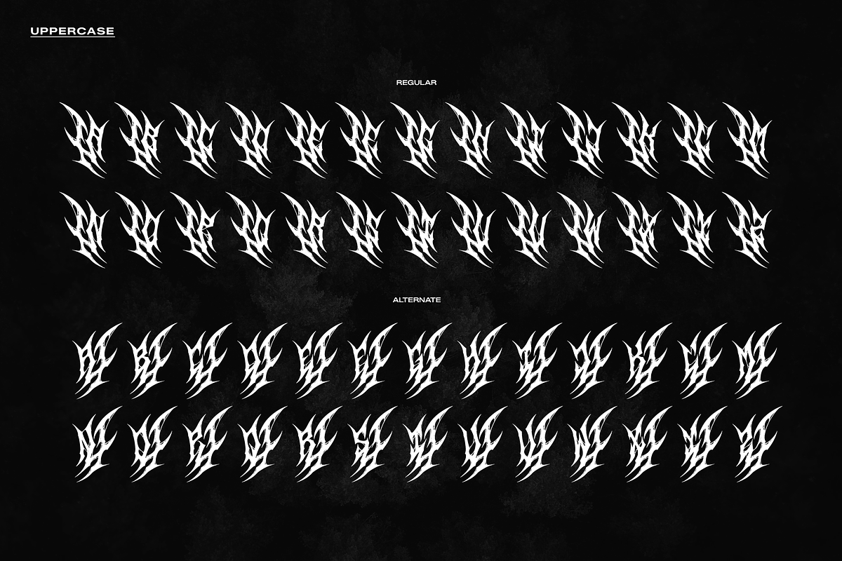 Kreanox | Black Metal Font, a Blackletter Font by Denustudios (Photo 11 of 12)