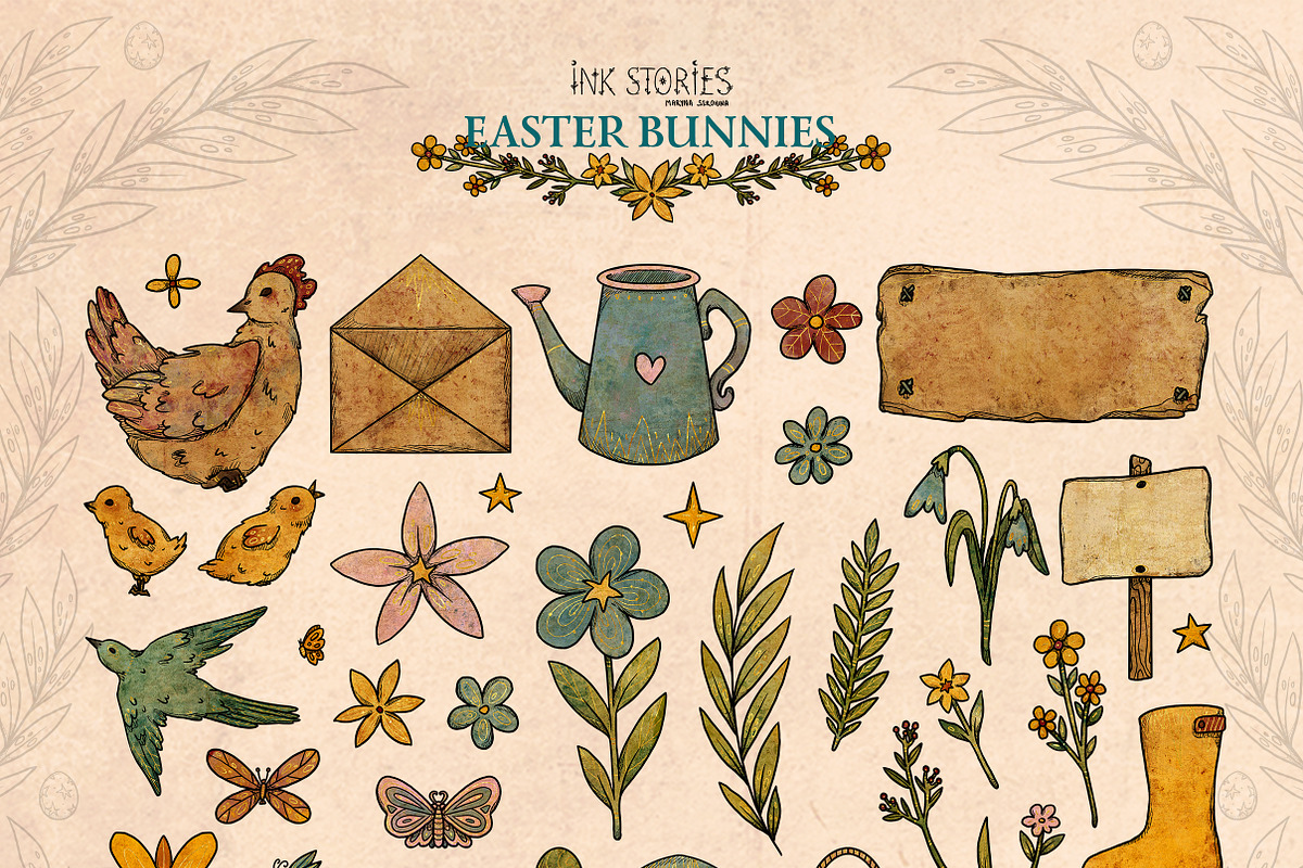 Easter Bunnies, an Animal Illustration by Ink Stories (Photo 4 of 21)